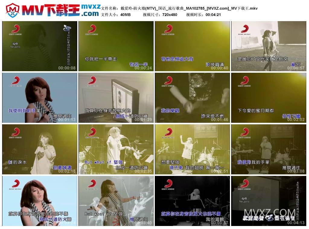 戴爱玲-防火墙(MTV)_国语_流行歌曲_MA102785